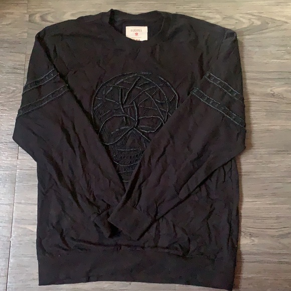 Decibel black skull embellished sweatshirt - Picture 2 of 8